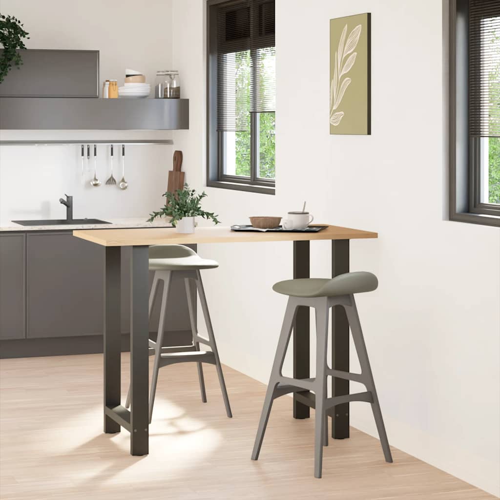 vidaXL Bartafelpoten 2 st 60x(100-101) cm staal antraciet