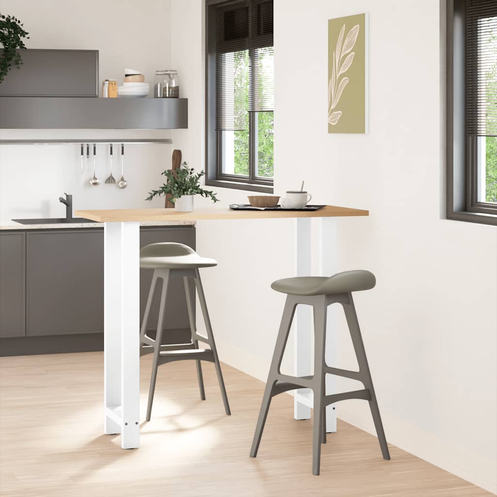 vidaXL Bartafelpoten 2 st 40x(110-111) cm staal wit