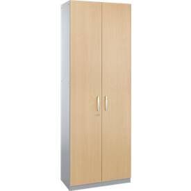 Schäfer Shop Genius Schäfer Shop  Genius Vleugeldeurkast TETRIS SOLID, stalen romp, 5 ordnerhoogten, b 800 mm, afsluitbaar, esdoorn/blank aluminium