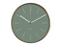 KARLSSON Wall Clock Minimal Jungle Green/Copper