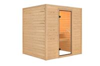 Woodfeeling | Sauna Anja | Bronzeglas | Kachel 4,5 kW Geïntegreerde Bediening