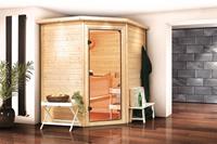 Karibu houtfeeling sauna binnen cabine mia