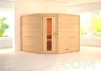 Karibu houtfeeling sauna binnenhut leona