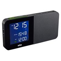 Braun Clocks Bedside Digital Radio Clock Unisexuhr in Schwarz BNC010BK-SRC
