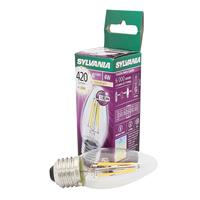 Sylvania LED kaarslamp E27 4,5W 827 filament helder