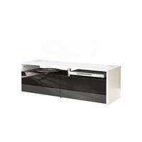 Leen Bakker TV-meubel Dalane - wit/zwart - 37x119,4x40 cm