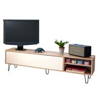 Leen Bakker TV-meubel Lardal - eikenkleur/wit - 43,5x165x40 cm
