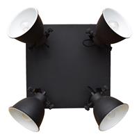 Urbaninteriors Stoere spotIndustrial' 4-lichts, kleur Vintage Black