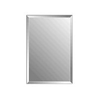 Plieger Charleston 4mm rechthoekige spiegel met facetrand 60x45cm zilver 4350092