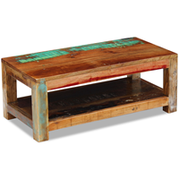 VidaXL Salontafel massief gerecycled hout 90x45x35 cm