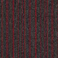 Magiccarpets Tapijttegel FLORIDA LINES rood bruin
