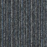 Magiccarpets Tapijttegel BARON LINES zwart blauw