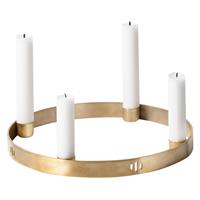 fermliving Ferm Living - Circle Candle Holder Small - Brass (5725)