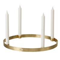 fermliving Ferm Living - Circle Candle Holder Large - Brass (5722)