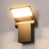Lampenwelt Beweeglijke LED outdoor wandlamp Marius