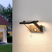 Lucande Solarbetriebene LED-Außenwandlampe Valerian