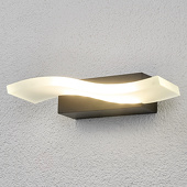 Lampenwelt Golfvormige LED-buitenwandlamp Jirka