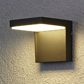 Lampenwelt Moderne led-buitenwandlamp Rachel van aluminium