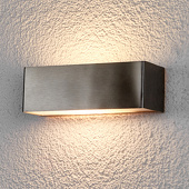 Lampenwelt LED-buitenwandlamp Alicja van roestvrij staal
