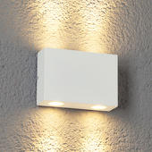 Lucande 4-flammige LED-Außenwandleuchte Henor in Weiß