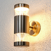Lampenwelt LED outdoor wandlamp Lanea met 2 lichtbronnen