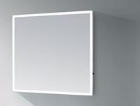 Sanitop Badkamerspiegel met LED Verlichting  Edge Geborsteld Aluminium (in tien verschillende maten)
