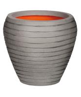 Capi Nature Row NL vase rond 42x42x38cm bloempot grijs