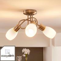 Lindby LED-Deckenlampe Arda, easydim 3-flammig rund