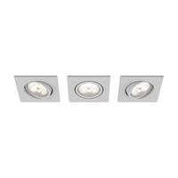 philips Casement LED inbouwspot 3X4.5W grijs