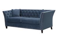 Bank Chesterfield Modern Velvet Midnight 3-zits