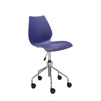 Kartell Maui Bureaustoel zonder arm Marine Blauw