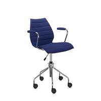 Kartell Maui Soft Bureaustoel Trevira Blauw