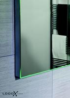 LoooX M-Line spiegel met verticale LED-verlichting en verwarming 140x70 cm