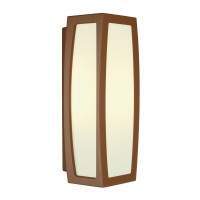 buitenlampenshop.nl Wandlamp MERIDIAN BOX roestkleur 1xE27, met bewegingssensor