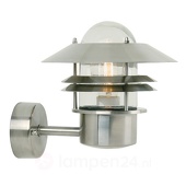 Nordlux Blokhus 25011034 Buitenlamp (wand) Spaarlamp, LED E27 60 W RVS