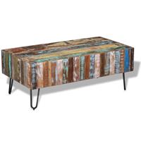 VidaXL Salontafel massief gerecycled hout 100x50x38 cm