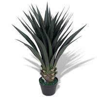 VidaXL Kunst yucca plant met pot 90 cm groen