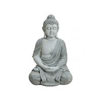 Bellatio Boeddha beeld grijs 62 cm van polystone
