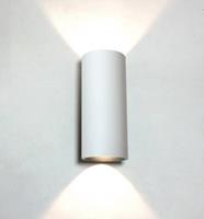 famlights | LED Außenwandleuchte Moritz Aluminium in Weiß EEK A+ [Spektrum A++ bis E]