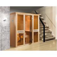 weka Sauna "Classic", 7,5 kW Ofen mit ext. Steuerung, Fenster