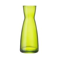 Groene zandloper vaas glas 20 cm Groen