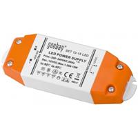 goobay LED-Trafo 12 V/15 W, 12 V DC für LEDs bis 15 W Gesamtlast (30005)