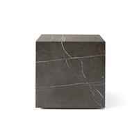 Audo Copenhagen Plinth Cubic bijzettafel 40x40 Kendzo marmer grijs