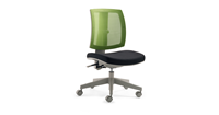 24Designs Kinderbureaustoel Flexis Groen - Zwart