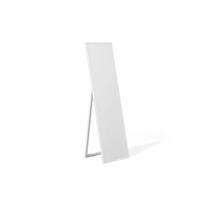 Beliani - Stehspiegel Weiß 40 x 140 cm Kunststoff Rechteckig Modern Retro Stil - Weiß