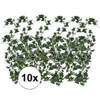 Bellatio 10x Klimop slinger Hedera Helix 180 cm Groen