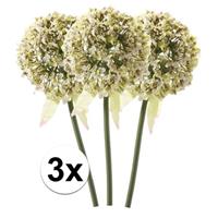 Bellatio 3x Witte sierui kunstbloemen 70 cm Wit