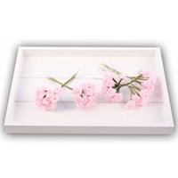 Rayher hobby materialen Roze roosjes van satijn 12 cm Roze