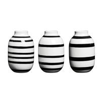Kähler - Omaggio drei Miniatur Vasen - Schwarz