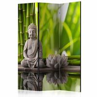 Vouwscherm - Boeddha, Meditatie 135x172cm